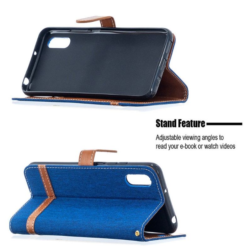 Kožené Pouzdro Na Xiaomi Redmi 9A Látkový Potah