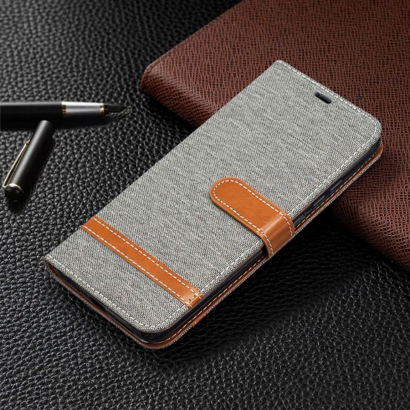 Kožené Pouzdro Na Xiaomi Redmi 9A Látkový Potah