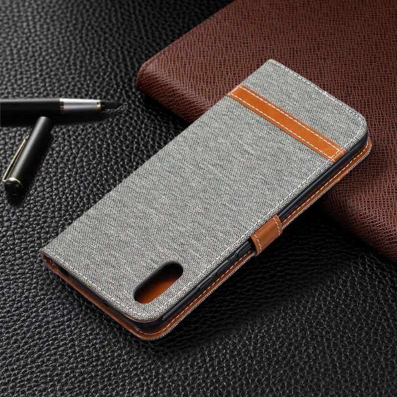 Kožené Pouzdro Na Xiaomi Redmi 9A Látkový Potah