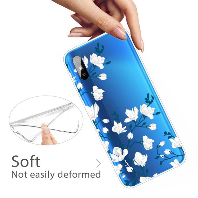 Kryt Na Xiaomi Redmi 9A Bílé Květy