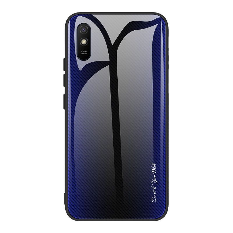 Kryt Na Xiaomi Redmi 9A Zadní Strana Z Uhlíkového Skla