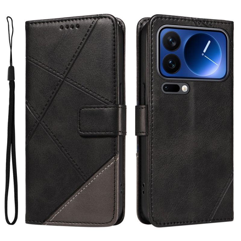 Kožený Kryt Xiaomi 17 Pro Dvoubarevný Kožený Efekt