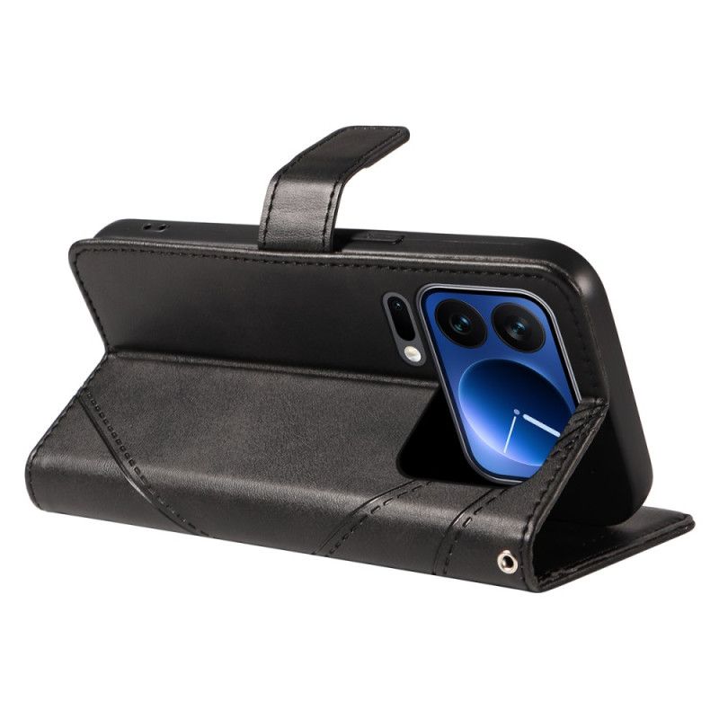 Kožený Kryt Xiaomi 17 Pro Dvoubarevný Kožený Efekt