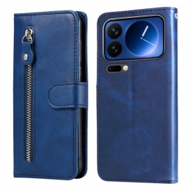 Kožený Kryt Xiaomi 17 Pro Kapsa Na Zip