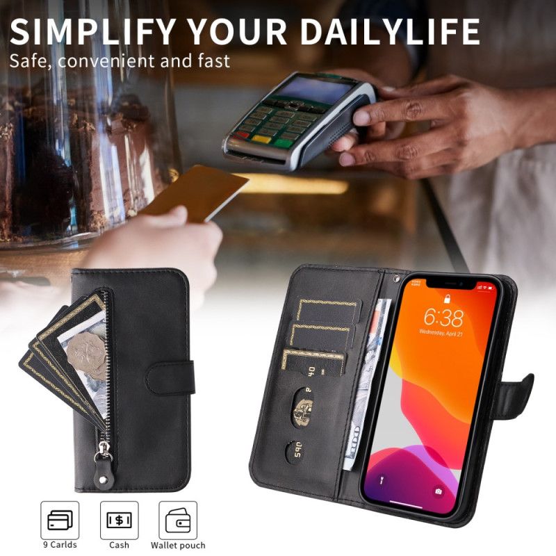 Kožený Kryt Xiaomi 17 Pro Kapsa Na Zip