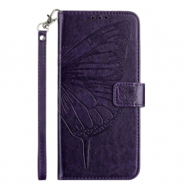 Kožený Kryt Xiaomi 17 Pro Motýlí Design Pásku