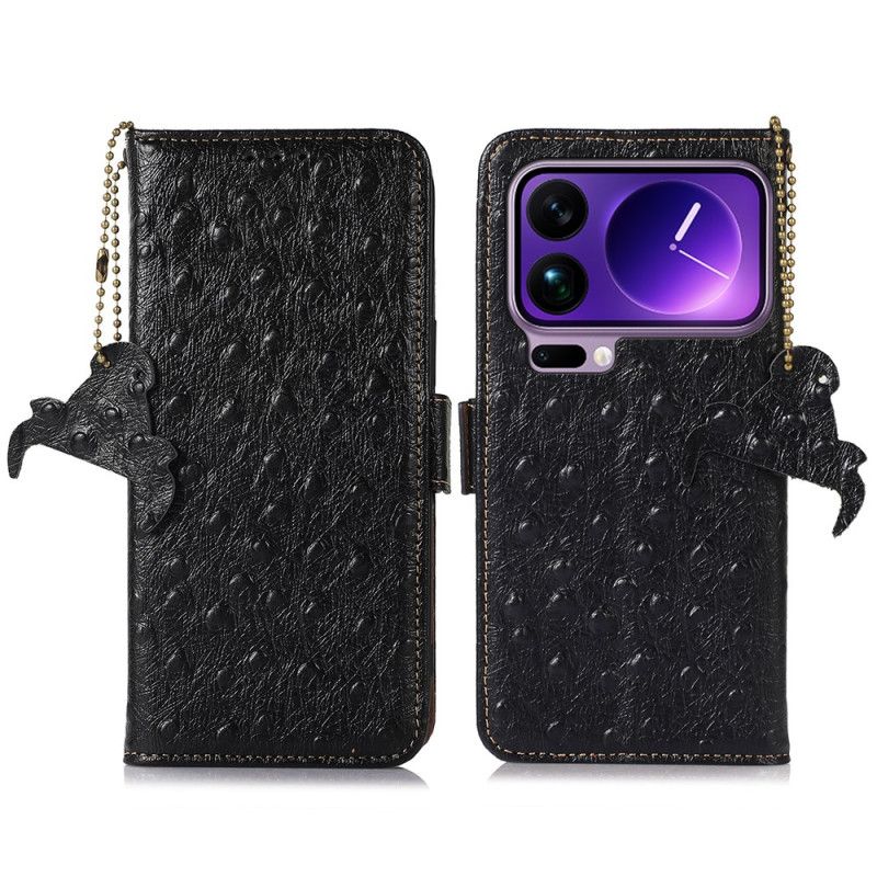 Kožený Kryt Xiaomi 17 Pro Pravá Kůže S Rfid Blokováním