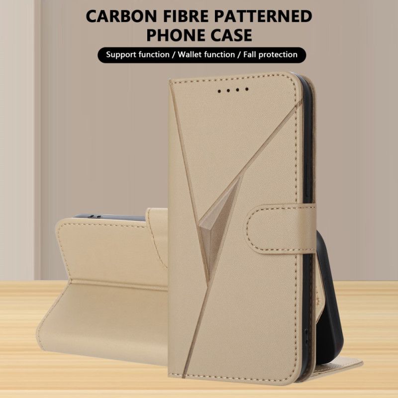 Kožený Kryt Xiaomi 17 Pro Trojúhelníkový Vzor