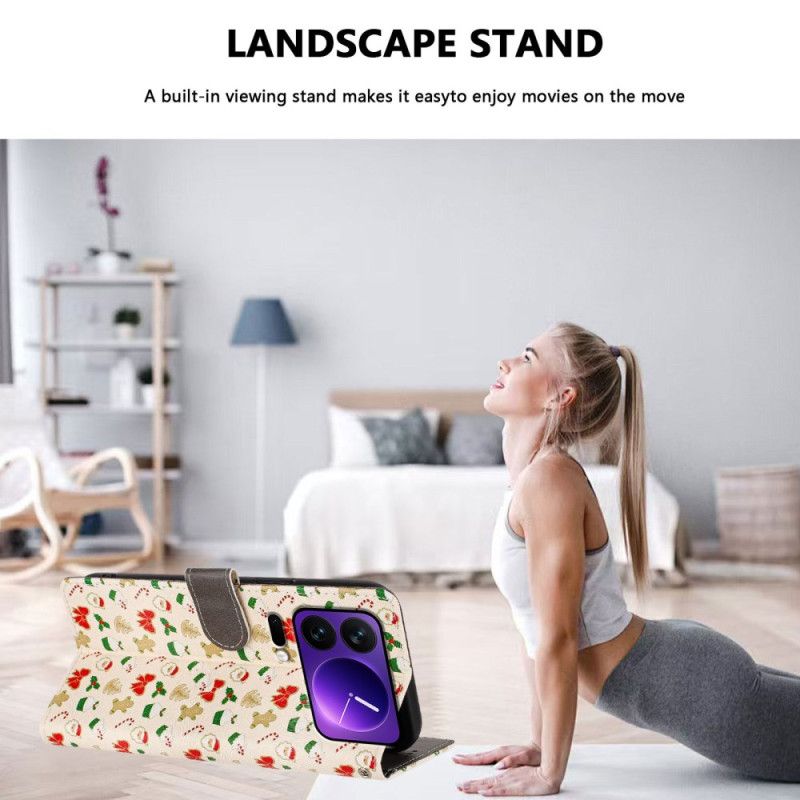 Kožený Kryt Xiaomi 17 Pro Vánoce