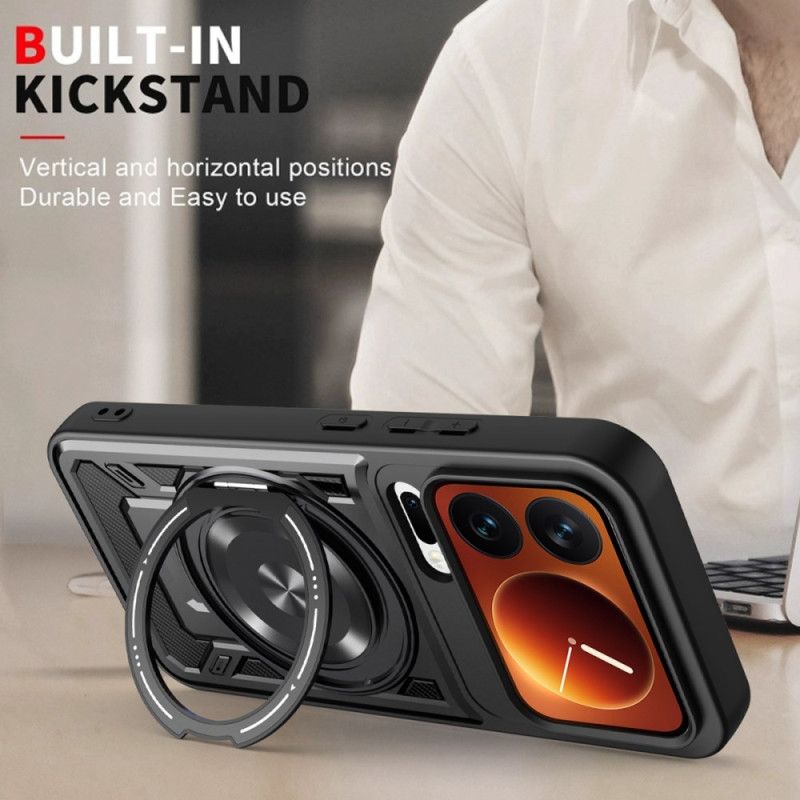 Kryt Xiaomi 17 Pro Magnetické Zapínání S Otočným Stojánkem