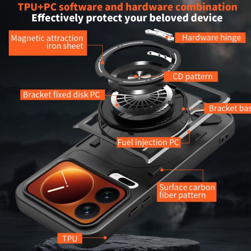 Kryt Xiaomi 17 Pro Magnetické Zapínání S Otočným Stojánkem