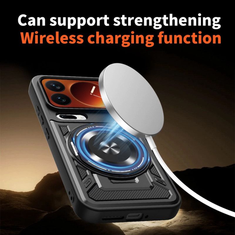 Kryt Xiaomi 17 Pro Magnetické Zapínání S Otočným Stojánkem