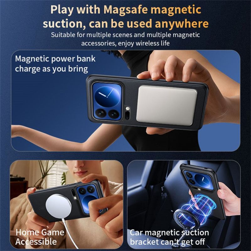 Kryt Xiaomi 17 Pro Magnetický Kryt Z Umělé Kůže