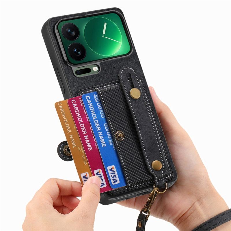 Kryt Xiaomi 17 Pro Přihrádky Na Karty A Popruh