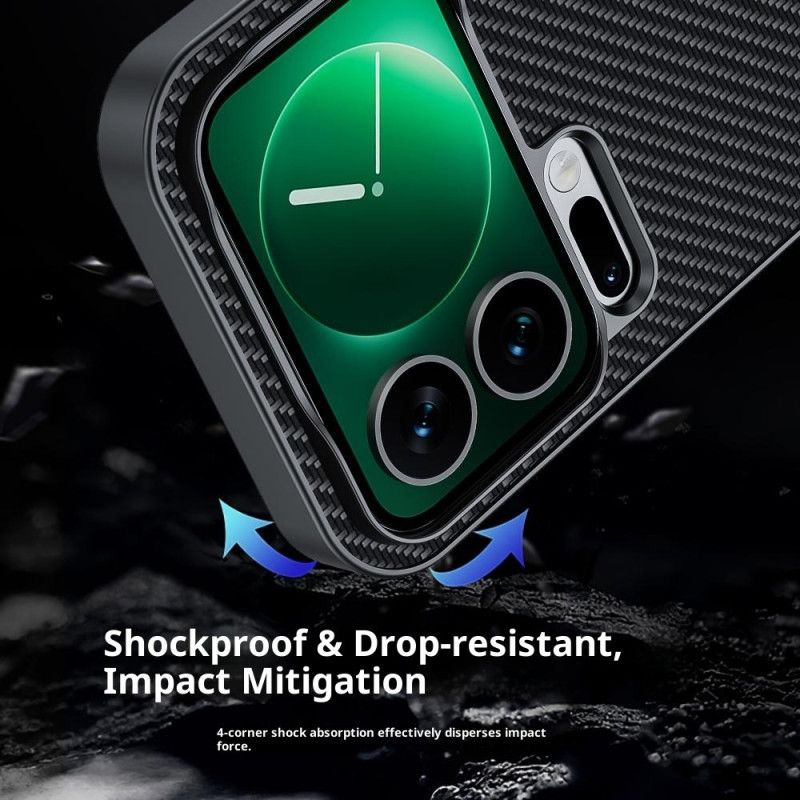 Kryt Xiaomi 17 Pro Textura Z Uhlíkových Vláken