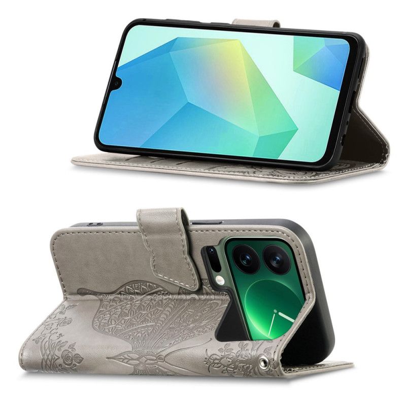 Peněženková Pouzdra Xiaomi 17 Pro Kryty Na Mobil 3d Motýl A Kamínky