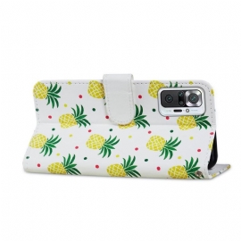 Flipové Pouzdro Na Xiaomi Redmi Note 10 Pro Ananas