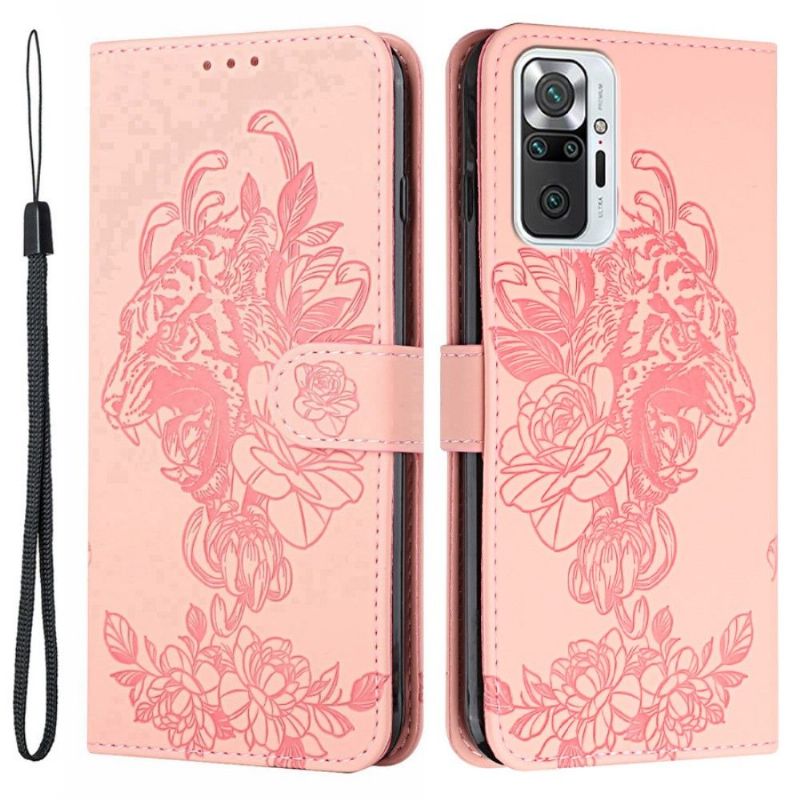 Flipové Pouzdro Na Xiaomi Redmi Note 10 Pro Design Tygra