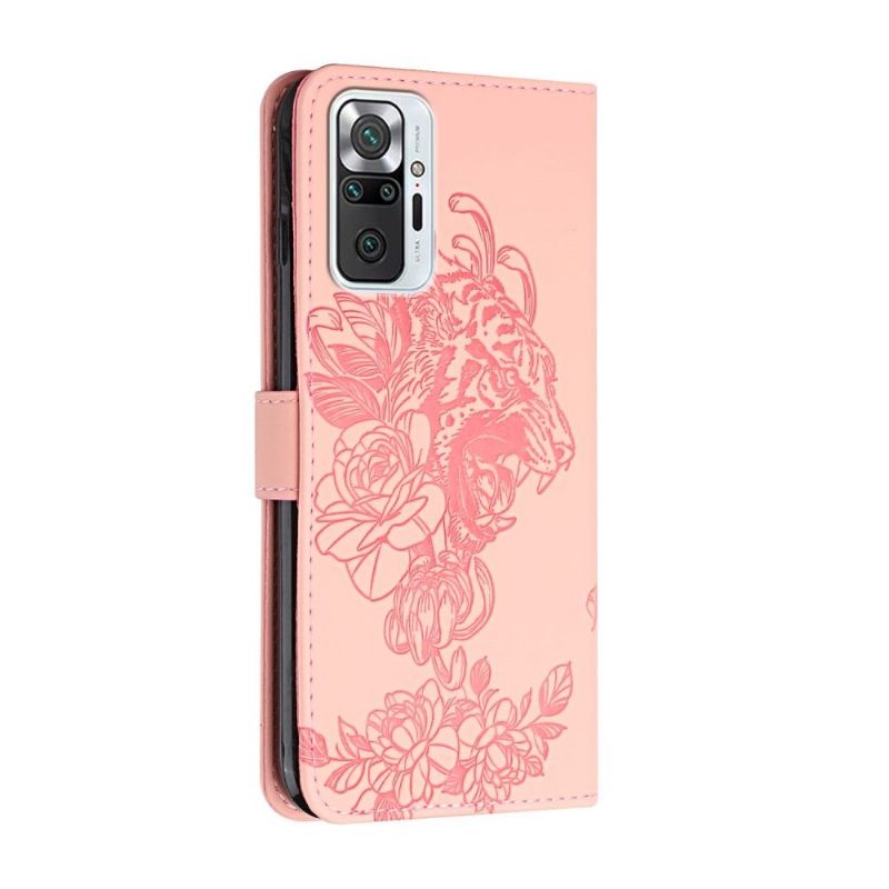 Flipové Pouzdro Na Xiaomi Redmi Note 10 Pro Design Tygra