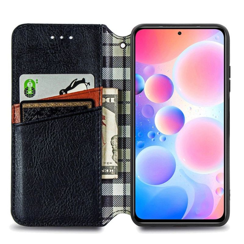 Flipové Pouzdro Na Xiaomi Redmi Note 10 Pro Držák Karty Kub Design