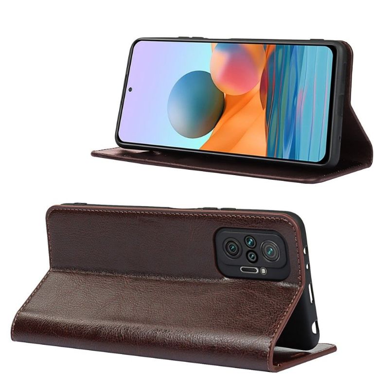 Flipové Pouzdro Na Xiaomi Redmi Note 10 Pro Funkce Podpory Koženého Držáku Karty