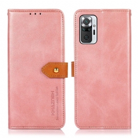 Flipové Pouzdro Na Xiaomi Redmi Note 10 Pro Khazneh Bicolor Umělá Kůže