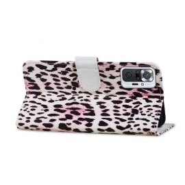 Flipové Pouzdro Na Xiaomi Redmi Note 10 Pro Leopardí Vzor
