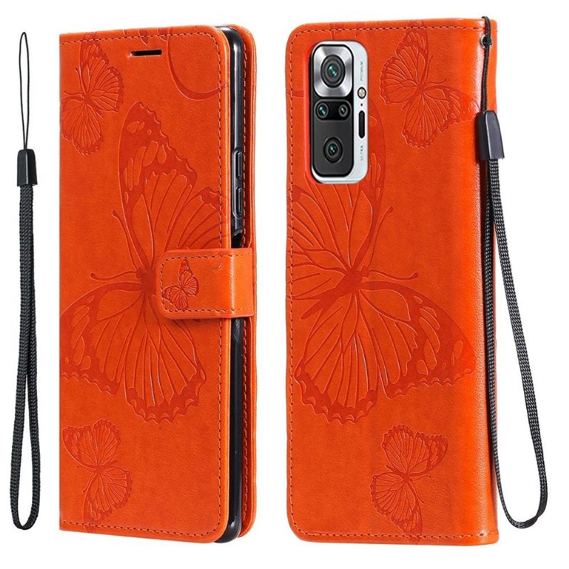 Flipové Pouzdro Na Xiaomi Redmi Note 10 Pro Motýli Podpůrných Funkcí