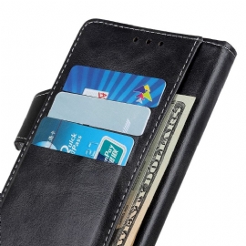 Flipové Pouzdro Na Xiaomi Redmi Note 10 Pro Odkryté Švy Ve Tvaru S