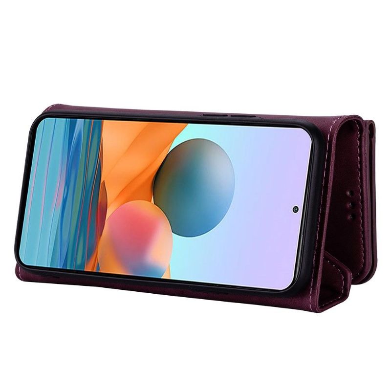 Flipové Pouzdro Na Xiaomi Redmi Note 10 Pro Peněženkové Pouzdro Kožený Efekt N.bekus