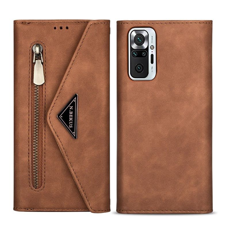Flipové Pouzdro Na Xiaomi Redmi Note 10 Pro Peněženkové Pouzdro Kožený Efekt N.bekus