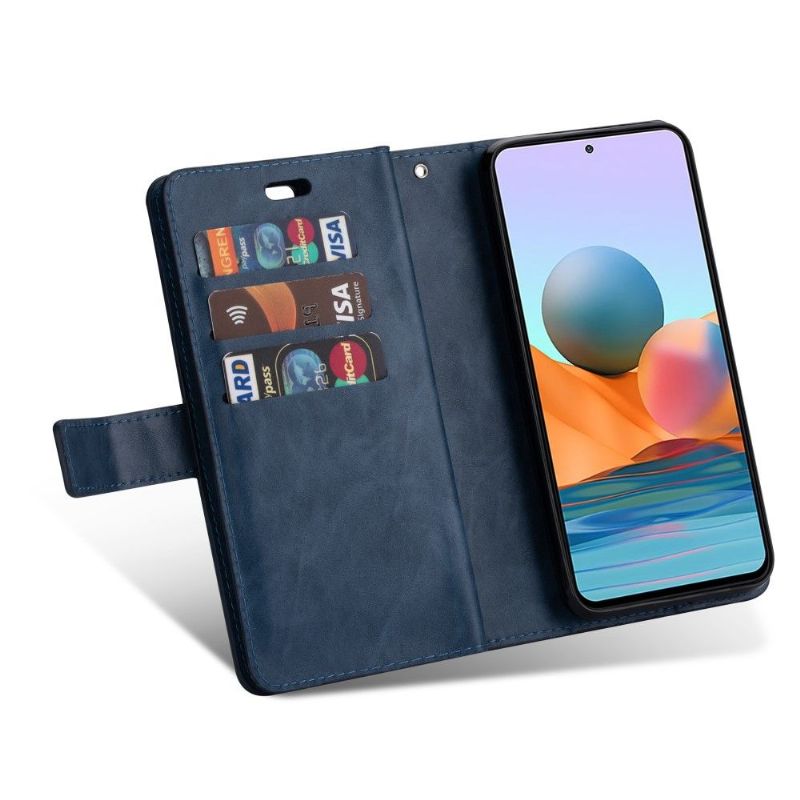 Flipové Pouzdro Na Xiaomi Redmi Note 10 Pro Peněženkové Pouzdro Na Lana Umělá Kůže
