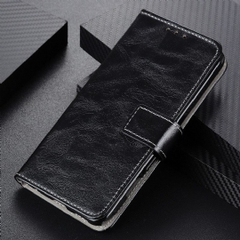 Flipové Pouzdro Na Xiaomi Redmi Note 10 Pro Prošívání S Luxusním Koženým Efektem