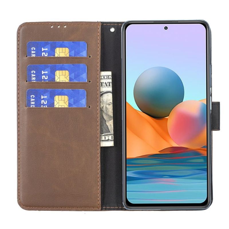 Flipové Pouzdro Na Xiaomi Redmi Note 10 Pro Retro Umělá Kůže