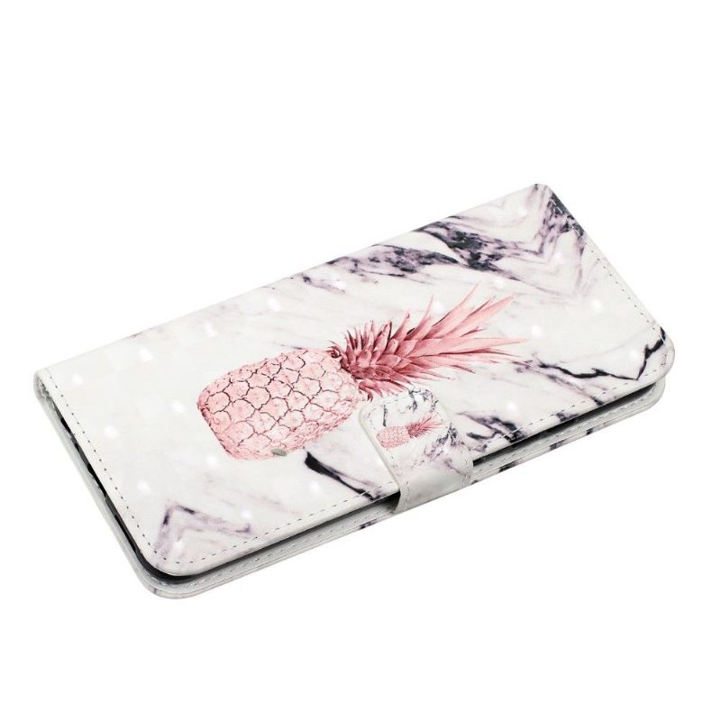 Flipové Pouzdro Na Xiaomi Redmi Note 10 Pro Růžový Ananas