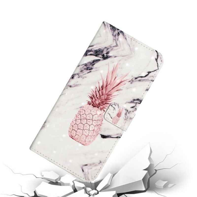 Flipové Pouzdro Na Xiaomi Redmi Note 10 Pro Růžový Ananas