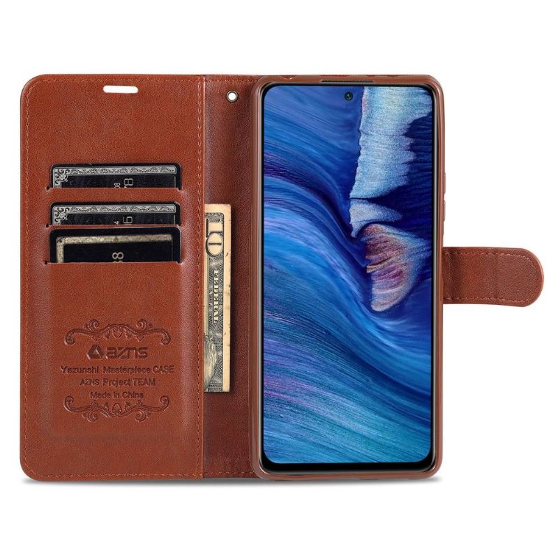 Flipové Pouzdro Na Xiaomi Redmi Note 10 Pro Umělá Kůže Azns