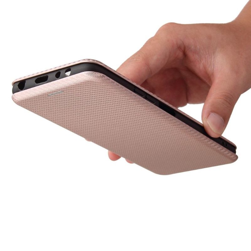 Flipové Pouzdro Na Xiaomi Redmi Note 10 Pro Umělá Kůže Ve Stylu Uhlíkových Vláken