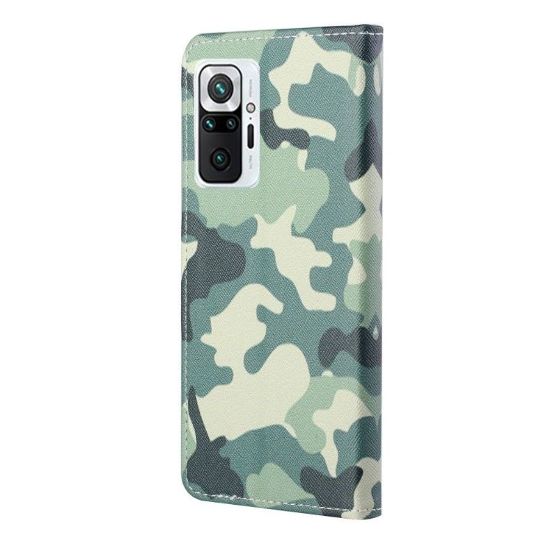 Kožené Pouzdro Na Xiaomi Redmi Note 10 Pro Vojenská Kamufláž