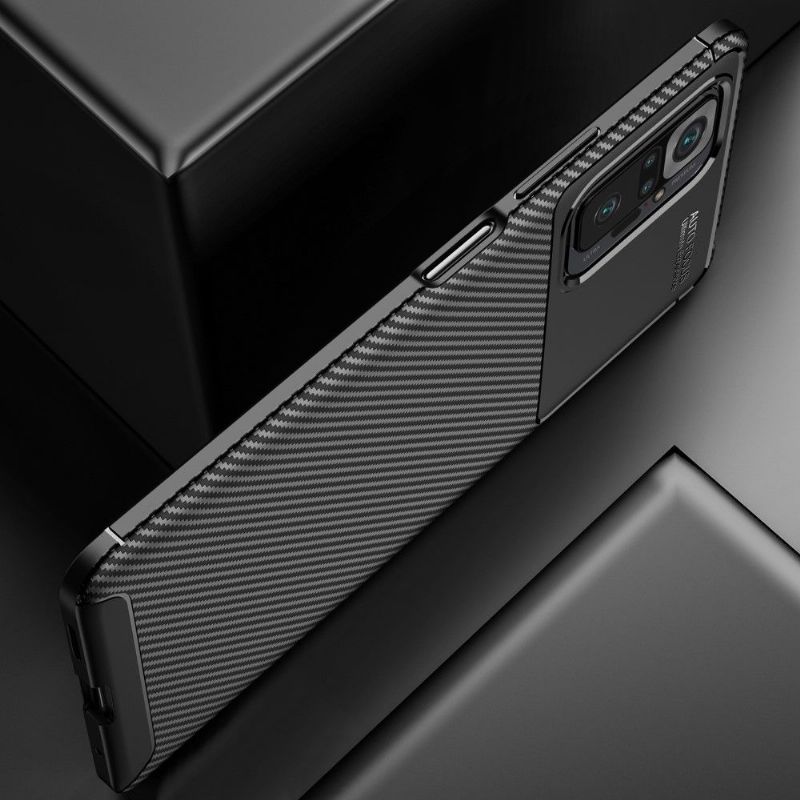 Kryt Na Xiaomi Redmi Note 10 Pro Efekt Uhlíkových Vláken