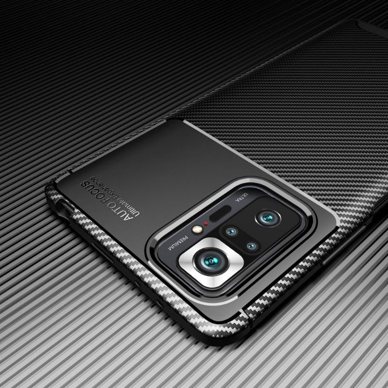 Kryt Na Xiaomi Redmi Note 10 Pro Efekt Uhlíkových Vláken