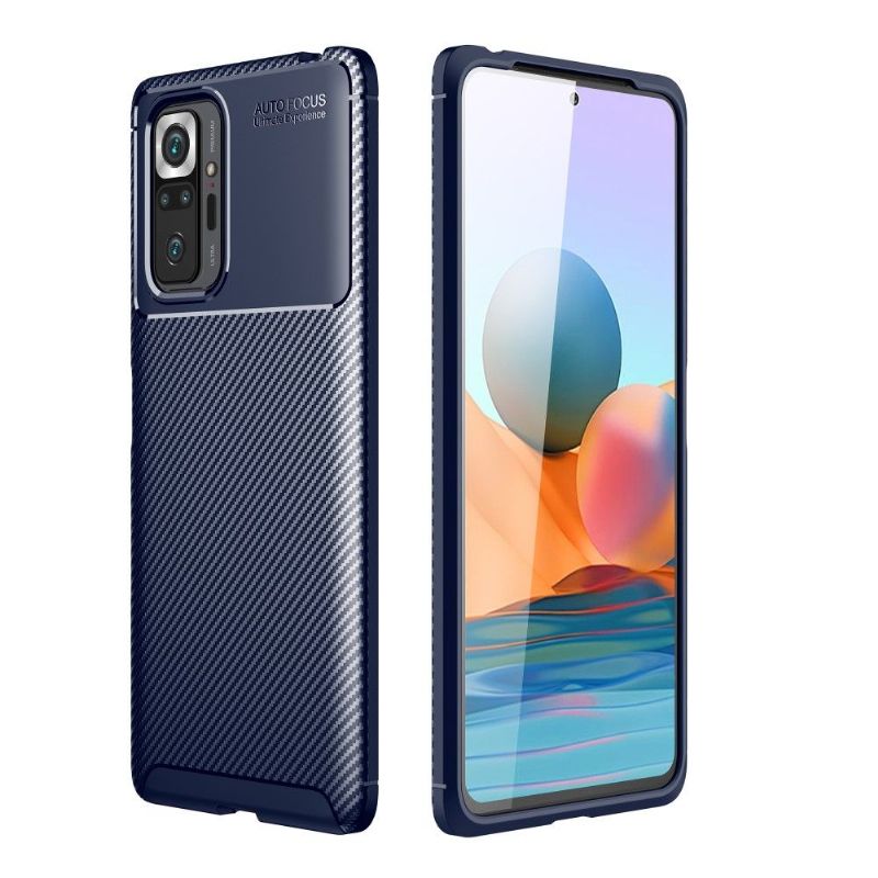 Kryt Na Xiaomi Redmi Note 10 Pro Efekt Uhlíkových Vláken