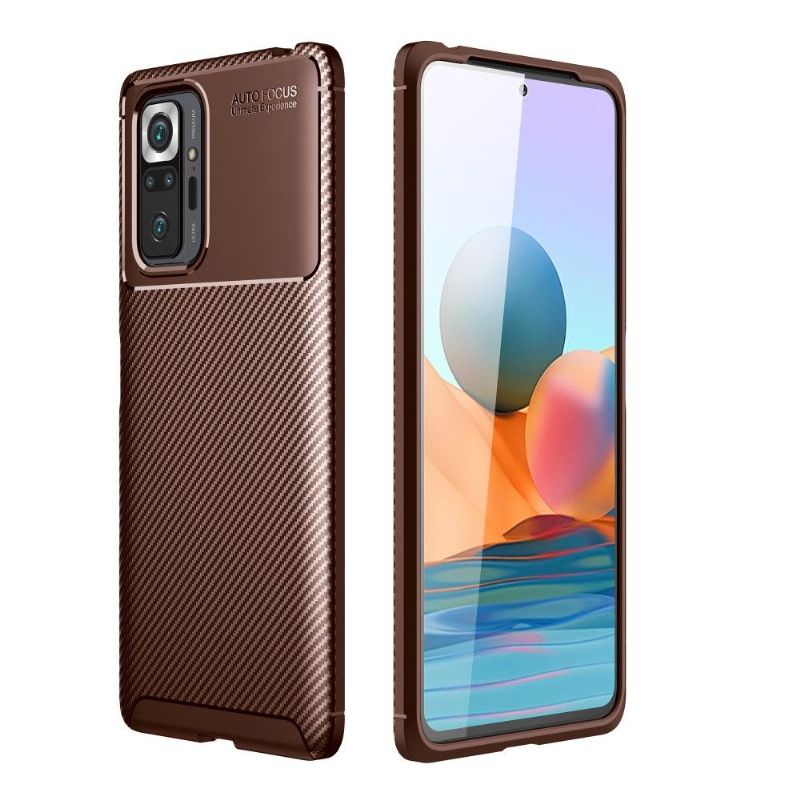 Kryt Na Xiaomi Redmi Note 10 Pro Efekt Uhlíkových Vláken