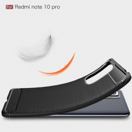 Kryt Na Xiaomi Redmi Note 10 Pro Flexibilní Kartáčovaný Efekt