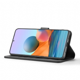 Pouzdra Na Xiaomi Redmi Note 10 Pro Flipové Pouzdro Kožený Efekt Lc.imeeke