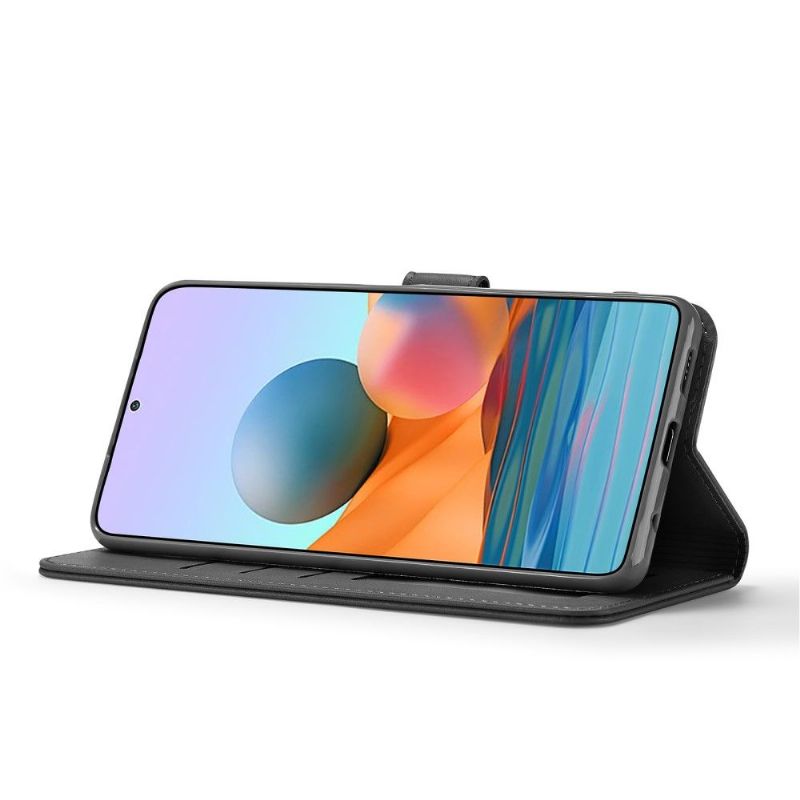 Pouzdra Na Xiaomi Redmi Note 10 Pro Flipové Pouzdro Kožený Efekt Lc.imeeke