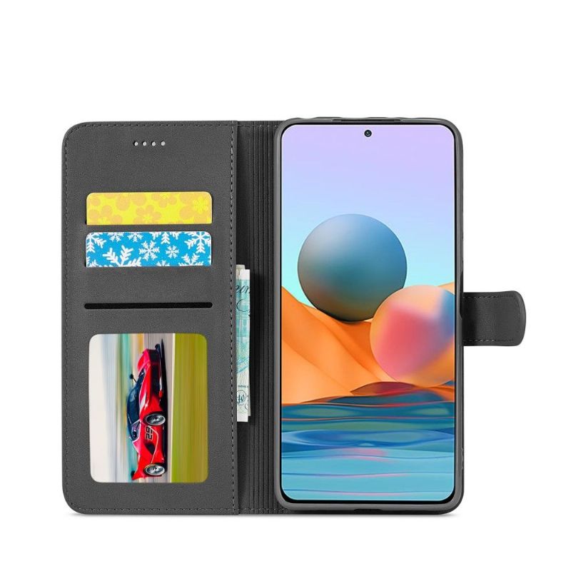 Pouzdra Na Xiaomi Redmi Note 10 Pro Flipové Pouzdro Kožený Efekt Lc.imeeke