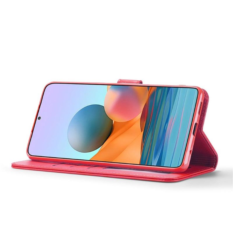 Pouzdra Na Xiaomi Redmi Note 10 Pro Flipové Pouzdro Kožený Efekt Lc.imeeke