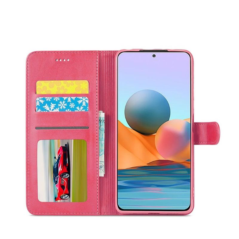 Pouzdra Na Xiaomi Redmi Note 10 Pro Flipové Pouzdro Kožený Efekt Lc.imeeke