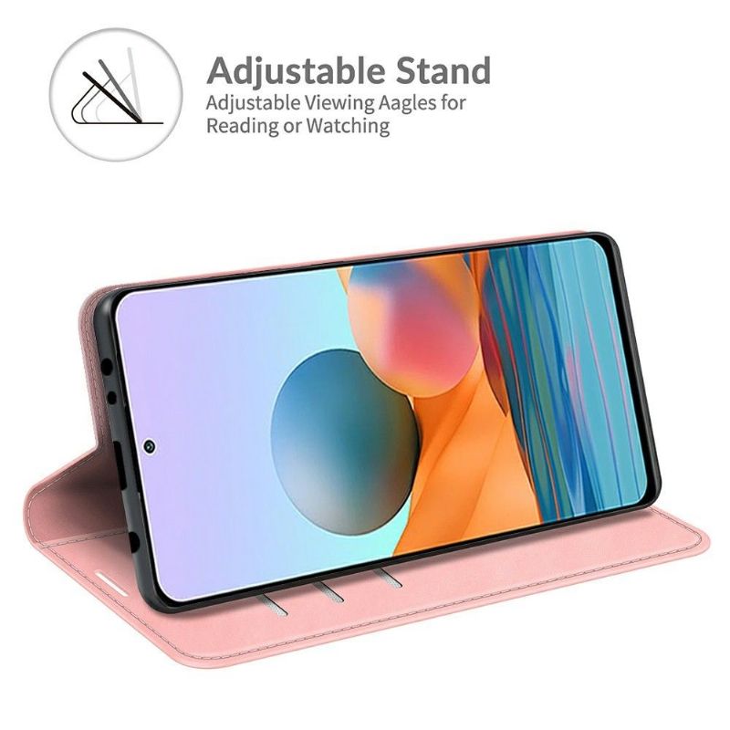 Pouzdra Na Xiaomi Redmi Note 10 Pro Funkce Stojanu Z Umělé Kůže